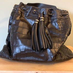 Coach Espresso Crocodile Leather tote bag